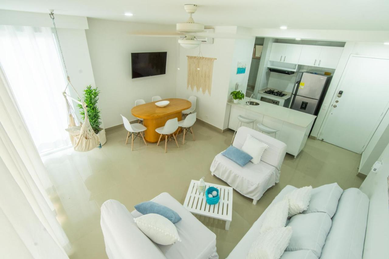 Hermoso Apartamento En La Playa Cartagena Luaran gambar